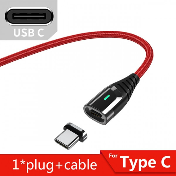 Câble magnétique USB Micro et Type C pour recharge rapide et